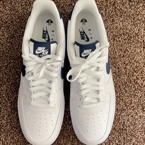 Nike Air Force 1 Low Size 13 White/Navy Brand New
